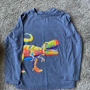 Cat & Jack Boys’ long sleeve dinosaur shirt, size S (6/7)